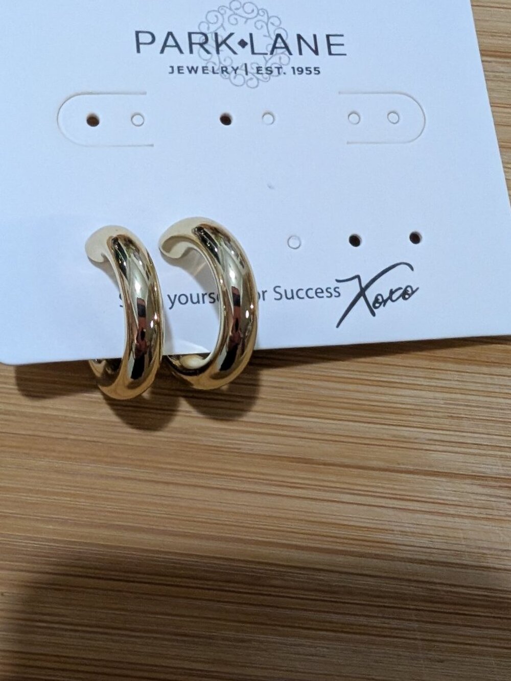 Park Lane Gold Hoop Earrings -NEW